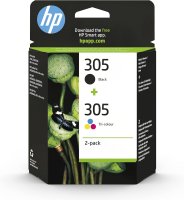 HP Druckerfarbe 305, 2ml, schwarz, cyan, magenta, gelb